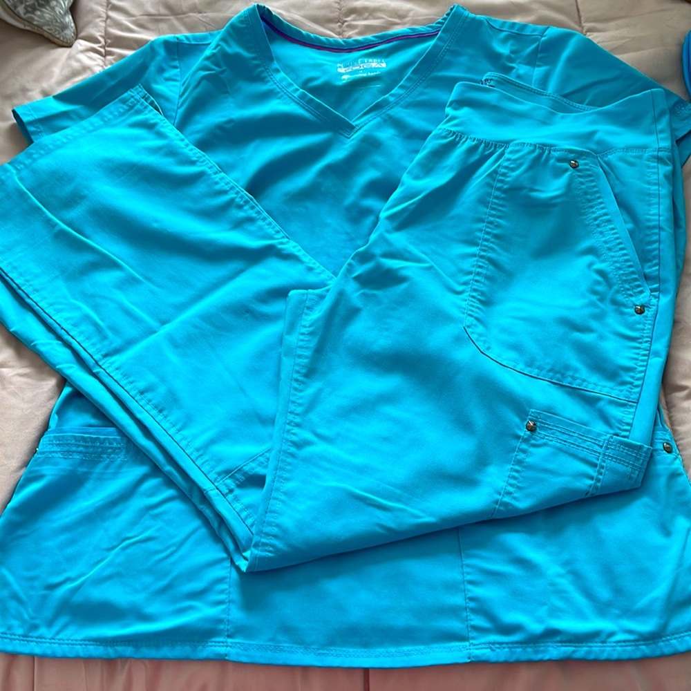 Healing Hands purple label yoga scrub set - Large